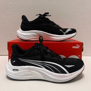 PUMA Electrify Nitro 4 Women's Shoes - Size 6 - Black/White